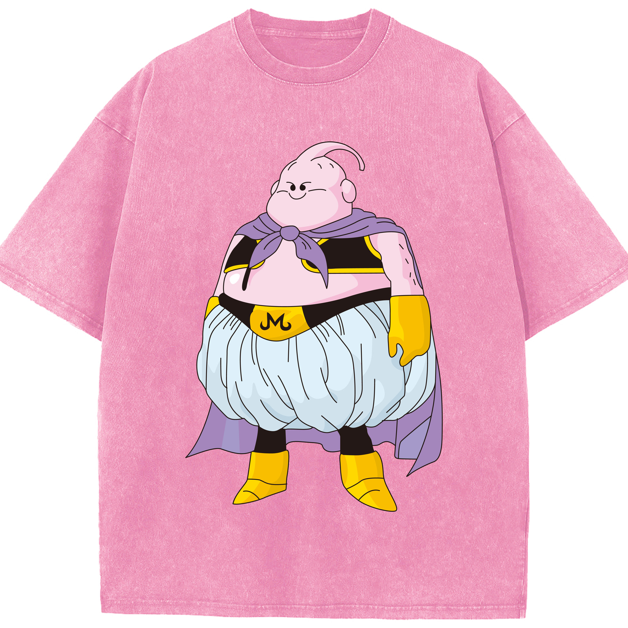 ドラゴンボール 魔人ブウ DRAGON BALL Majin Buu 綿100% ヴィンテージ風 半袖Tシャツ（フロントプリント）
